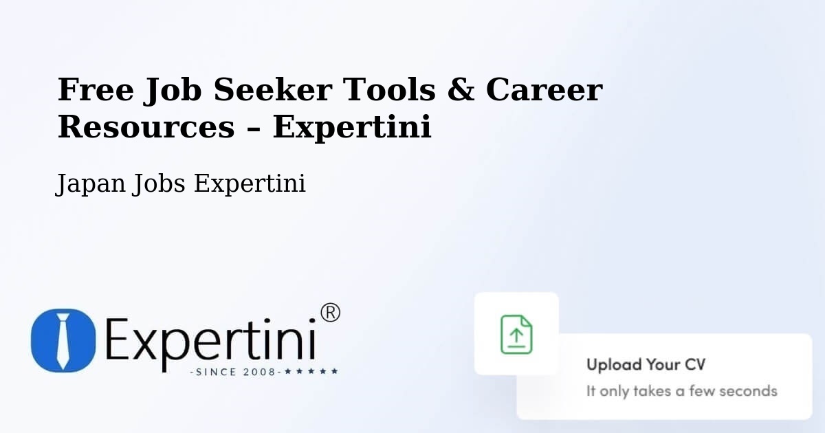 Free Job Seeker Tools & Career Resources – Nagato - Nagato, Japan Jobs Expertini